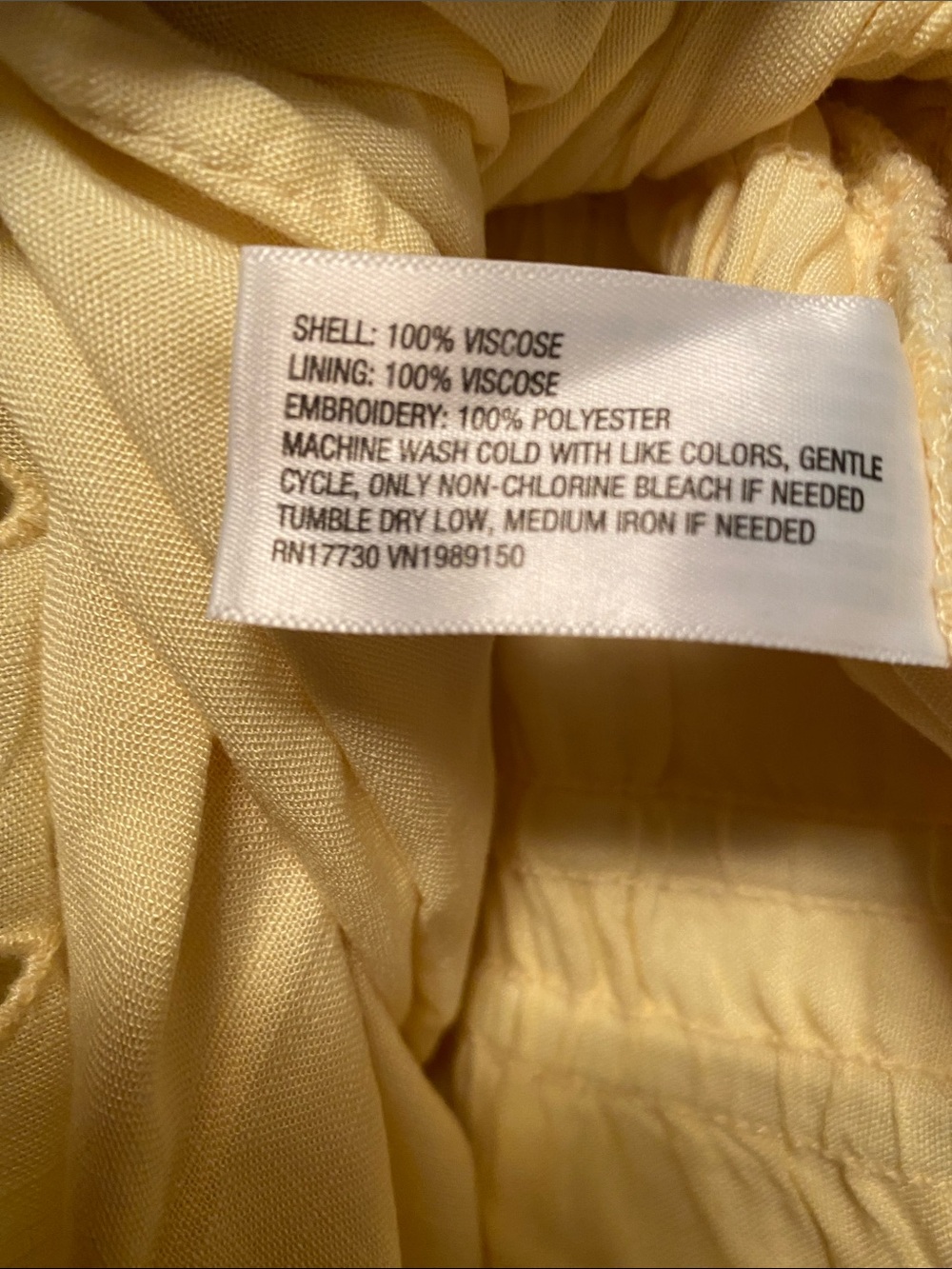 Future Collective Pale Yellow Eyelet Maxi Skirt…size XXL - Picture 4 of 5
